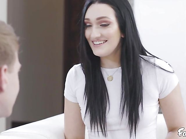 Megan Hughes - Pornstar step sister fuck with her skinny brother