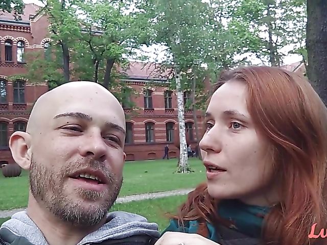 Leo and his hairy redhead girlfriend Simona are a real couple having sex on video