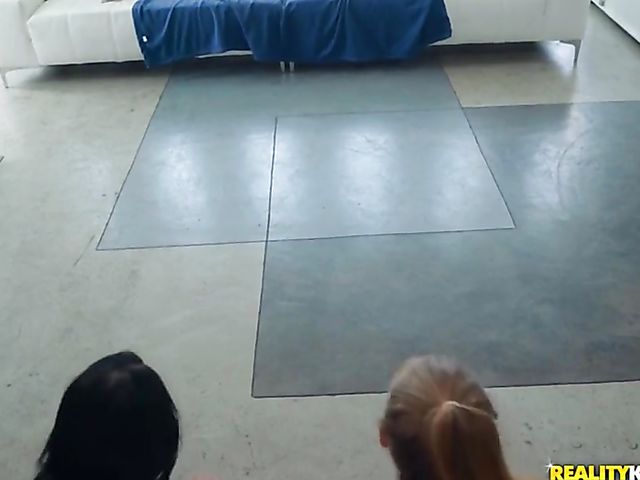 2 girls 1 guy threesome with bi sluts Karla Kush and Katrina Jade