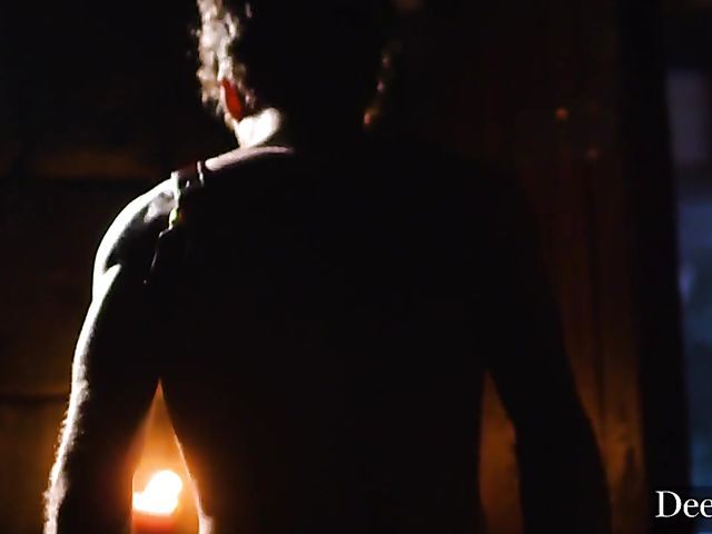 Katrina Jade anal in the dark with a man of fire