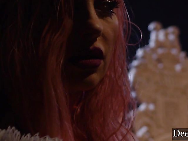 Katrina Jade anal in the dark with a man of fire