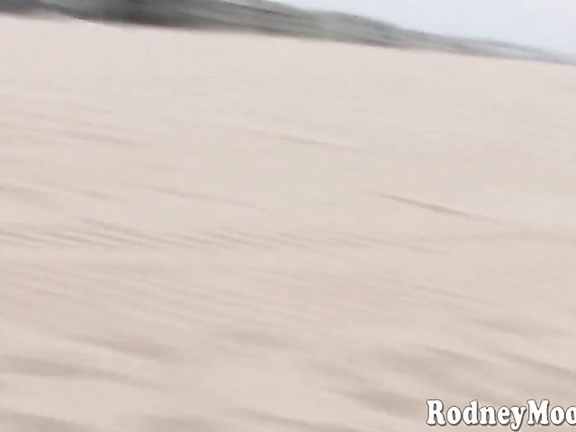 Big tits chubby bikini mom Desiree De Luca beach pick up and sex with Rodney Moore