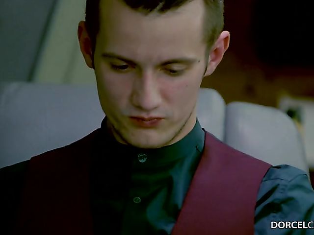 Standing sex in the sky with flight stewardess Lucy Heart to entertain a VIP passenger