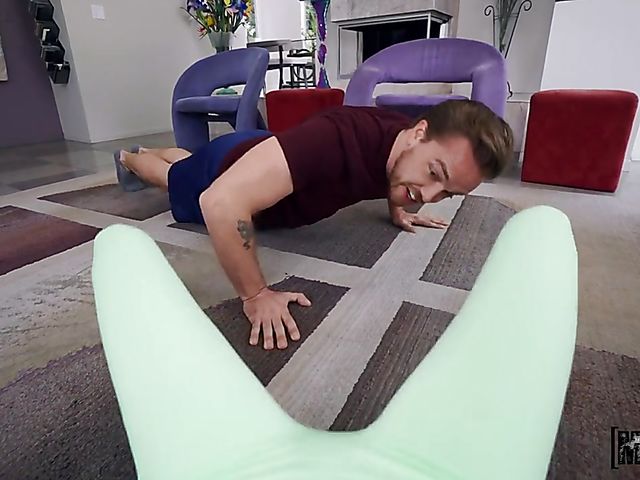 Ember Snow - Fit asian anal workout with a thick sausage from your point of view