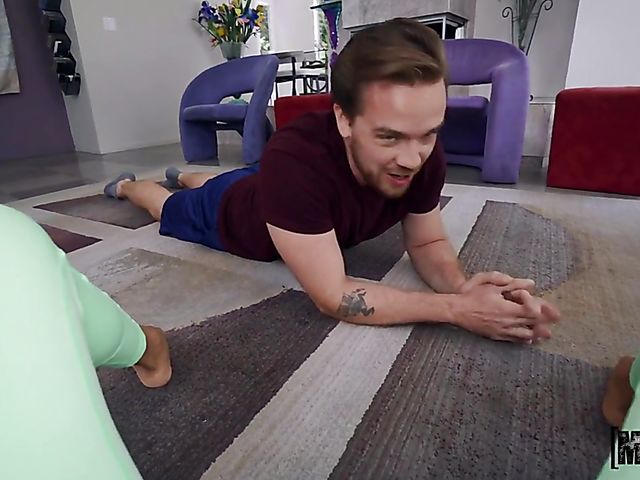 Ember Snow - Fit asian anal workout with a thick sausage from your point of view