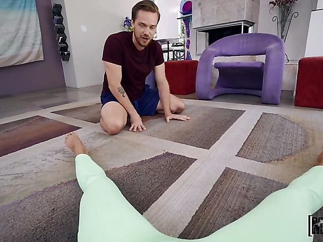 Ember Snow - Fit asian anal workout with a thick sausage from your point of view