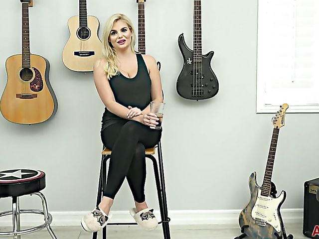 Big titted milf interview and striptease with Katy Jayne