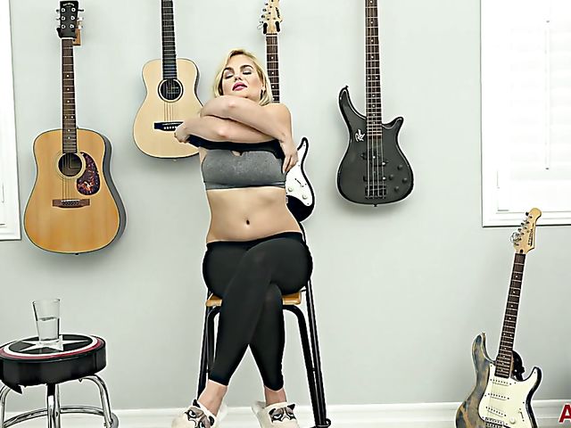 Big titted milf interview and striptease with Katy Jayne