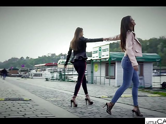 Melena Maria and Little Caprice lesbian fun all day long