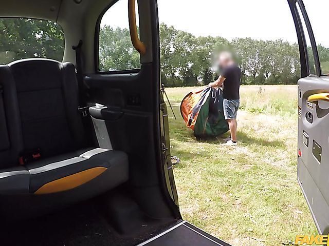 Fake taxi driver picks up sexy Luci Reign and fucks her cunt in nature