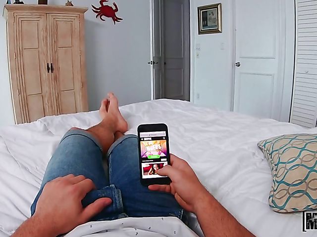 POV action with petite brunette teen Aubree Valentine