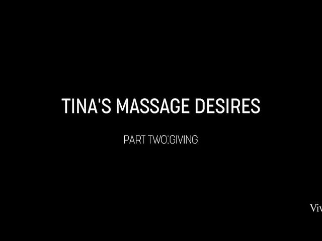 Cindy Shine and Tina Kay massage lesbian session with a dildo