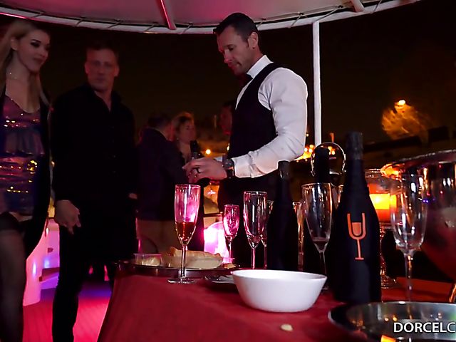 Hot sex with two babes Anna Polina and Liya Silver in France