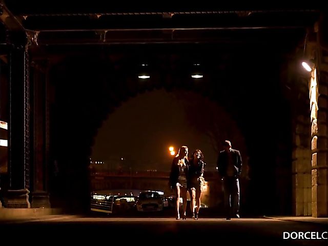 Hot sex with two babes Anna Polina and Liya Silver in France