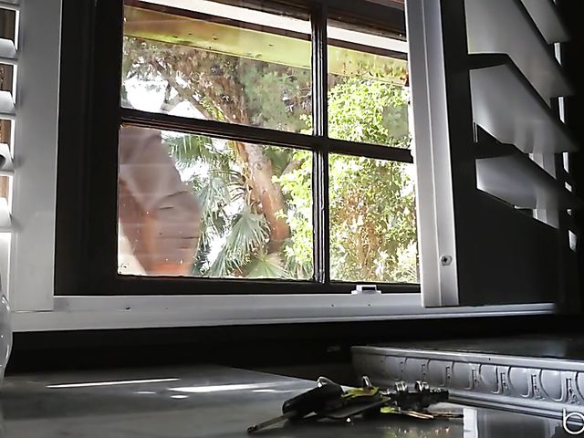 Stuck teen Arya Fae gets fucked from behind by Ryan McLane