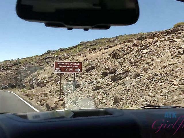 Paris White gets fucked in the mountains on the way to nudist beach