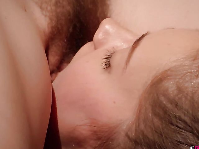 Lesbian tied up ballerina Luci Q gets fisted by hairy Eva May