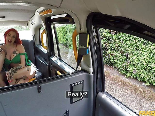 Pussy fisting fun in a taxi with tattooed sluts Alexxa Vice and Pixi Peach