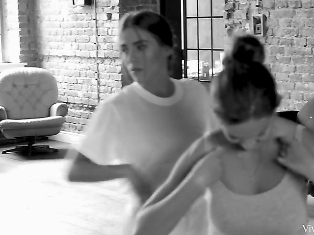 Behind the scenes of a lesbian photo shoot with Tina Kay, Cindy Shine and Eveline Dellai