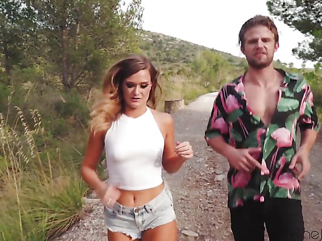 Risky outdoor sex with hot looking jogger Honour May