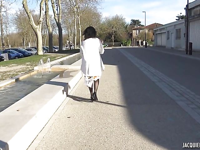 French mature public threesome and bedroom anal with Aline and  Sandy