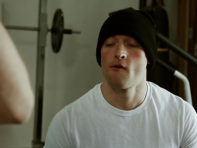 His gym workout session comes to an end as soon as his naughty step sister Abella Danger shows up