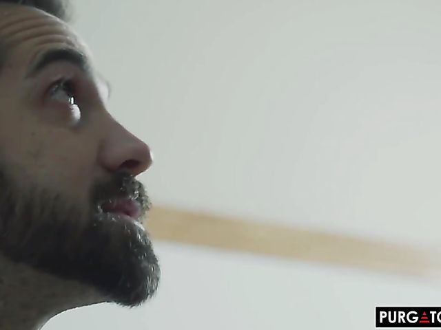 Lilly Hall - Pussy cum shot in bed with the priest