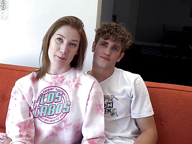 Couple condom sex featuring Marcus Mora and Riley Holt