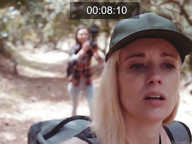 Charlotte Stokely and Aidra Fox lesbian camping in the wild