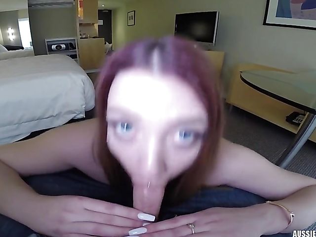 Acacia Henley - Aussie redhead blowjob from your point of view