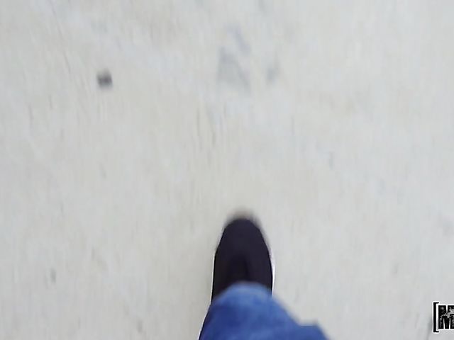 Public pickups POV with busty Marica Chanelle flashing and fucking in the street for cash