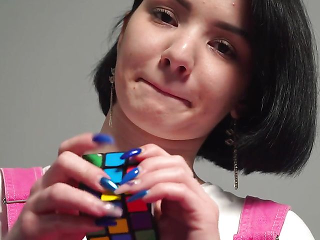 Naja Fuzzy solo fingering in her spare time