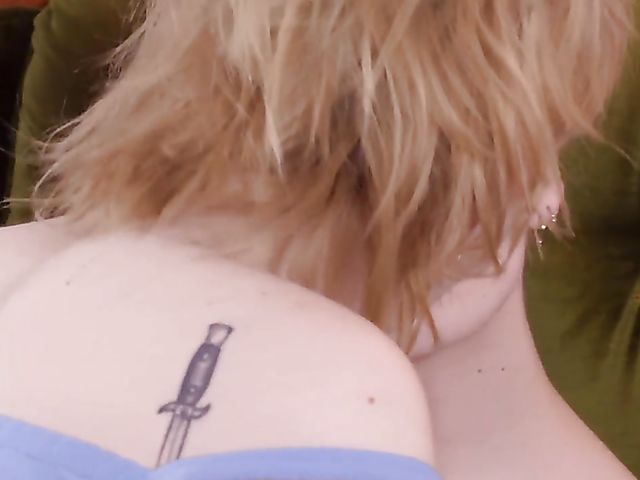 Short hair lesbians Billie and Hazel Hart make love