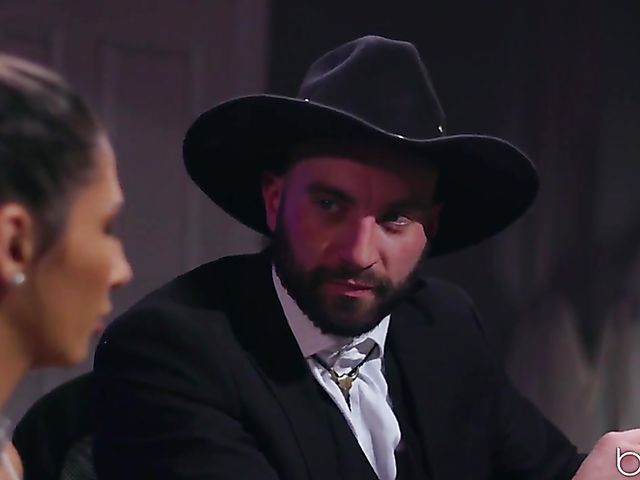 Sexy brunette Gianna Dior and her lover leave the casino rich and horny