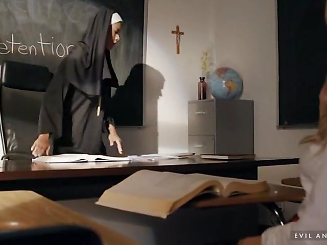 Evil Angel anal movie featuring sinful nuns and horny priests doing dirty things