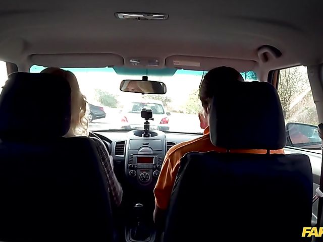 Tiffany Rousso - MILF car fun with her lucky driving instructor