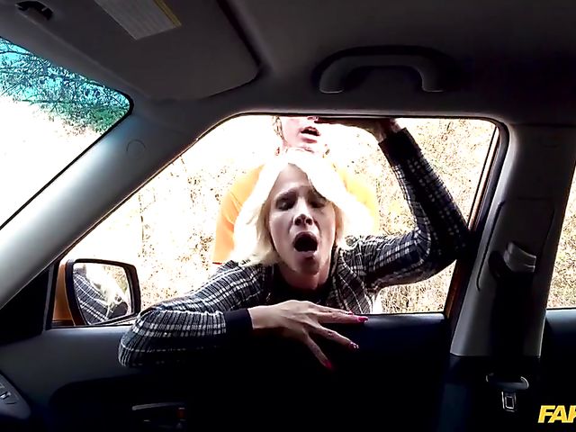 Tiffany Rousso - MILF car fun with her lucky driving instructor