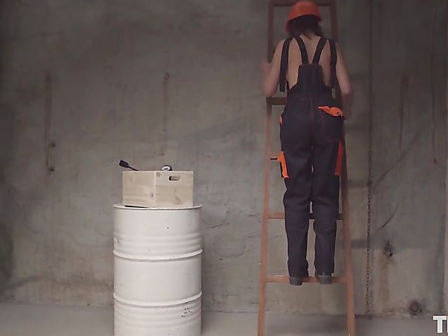 Oxana Chic - Uniform babe solo with self spanking and erotic fingering