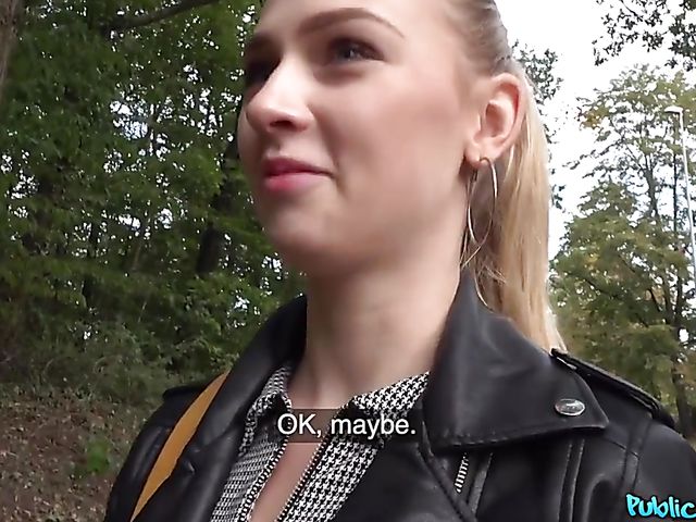 POV sex for cash in the woods with Czech hottie Jenny Wild