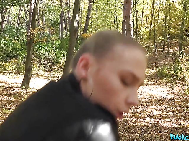 POV sex for cash in the woods with Czech hottie Jenny Wild