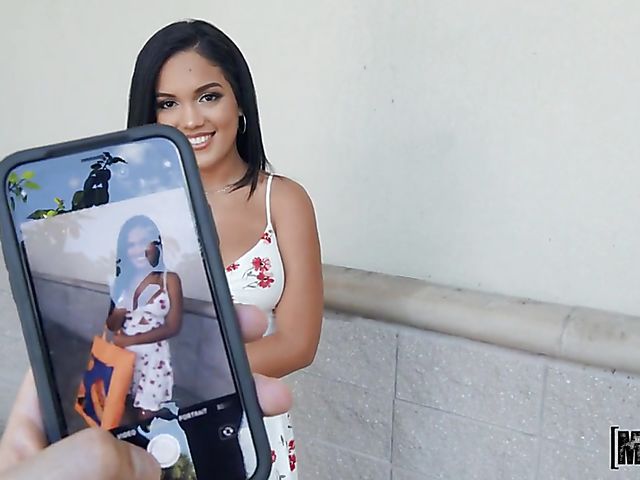 Alina Belle - Raven hair latina POV fucked outdoors