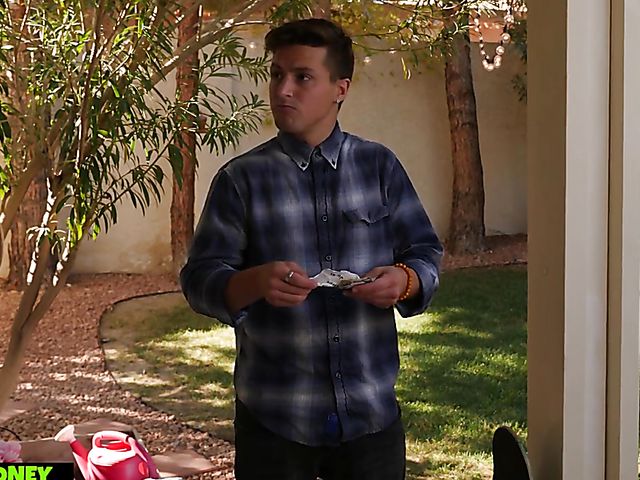 Amazing MILF with mega tits Dee Williams seduces a boy