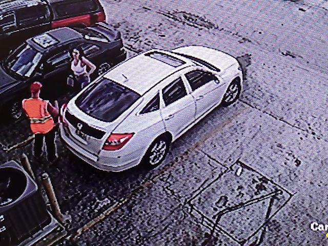 Desperate POV fucking in the garage with V Monroe to pay for car repairs