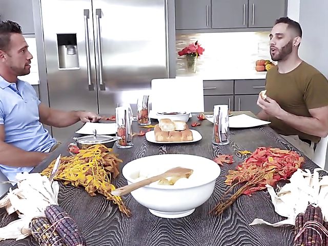 MILF threesome after dinner with insatiable Phoenix Marie