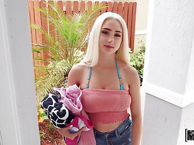 Big natural tits teen bikini blonde Skylar Vox is fuckable