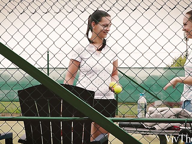 Liv Revamped and Blue Angel lesbian tennis love