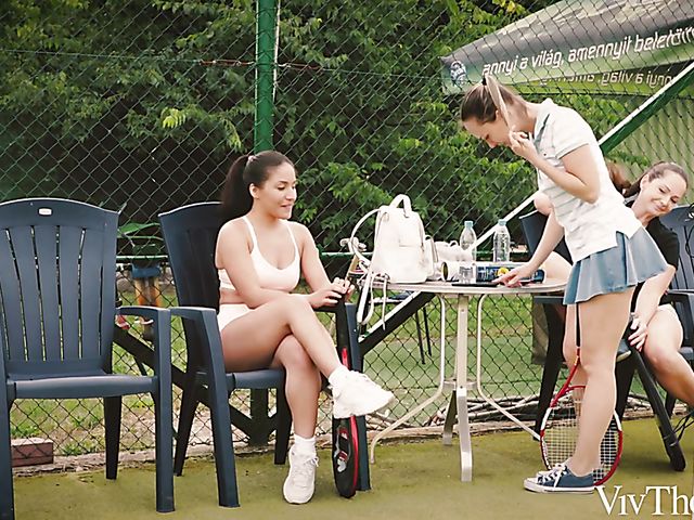 Liv Revamped and Blue Angel lesbian tennis love