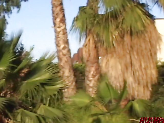 Juicy latina Misty Mendez walking naked in public and sucking