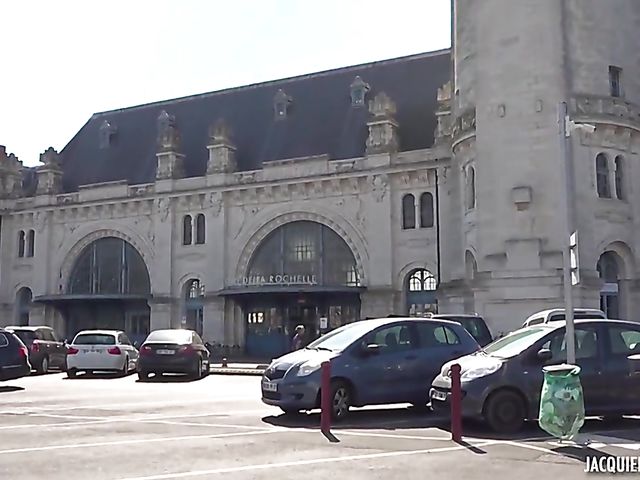 Big tits BBW outdoor anal by the sea with French Cassie