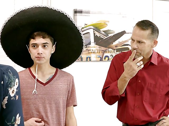 Teen sex with american blonde Addison Lee and exchange student Juan Loco